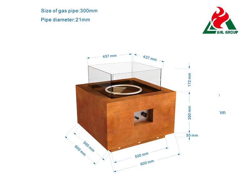Gas fire pit  bowl Nature Style